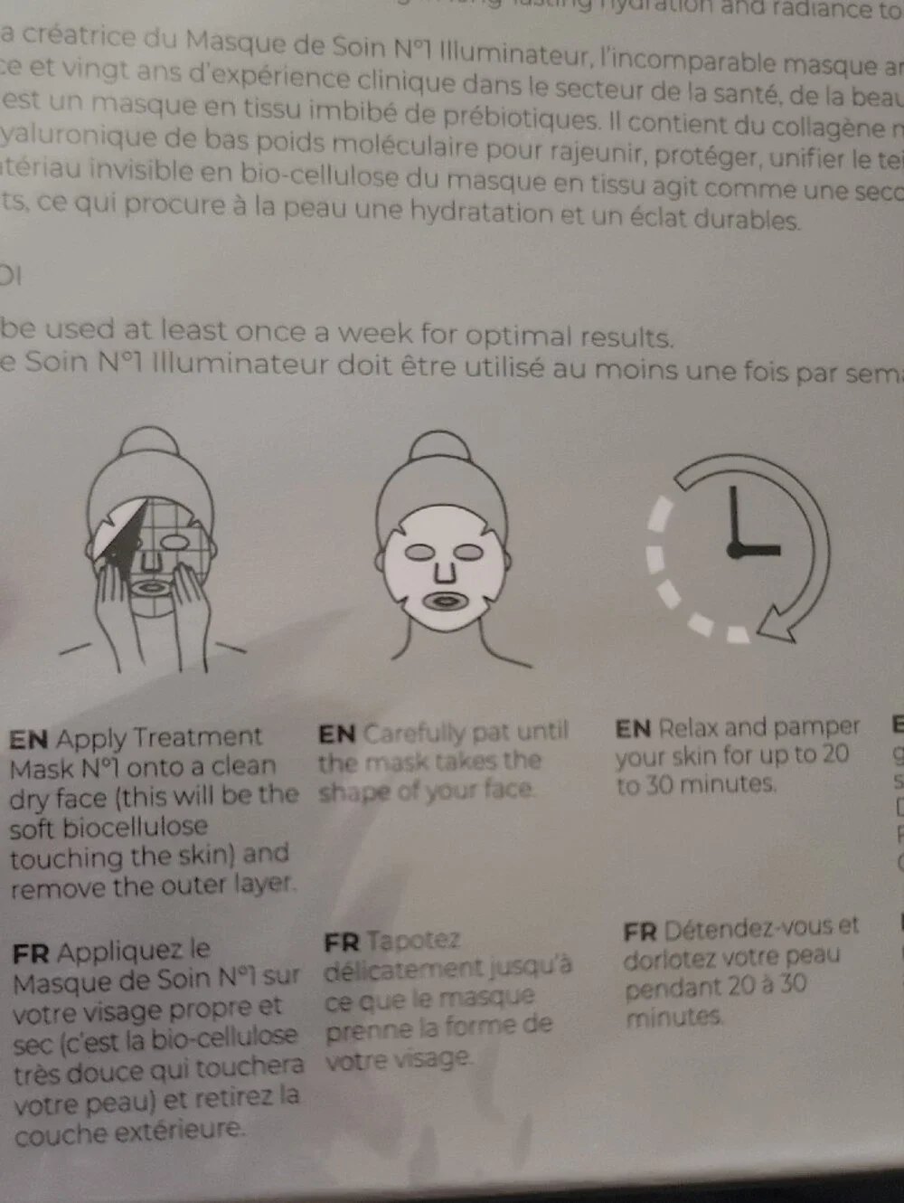 NICMA TALIB Treatment Mask No.1 Brightening - 4 Pack Very Pricey!